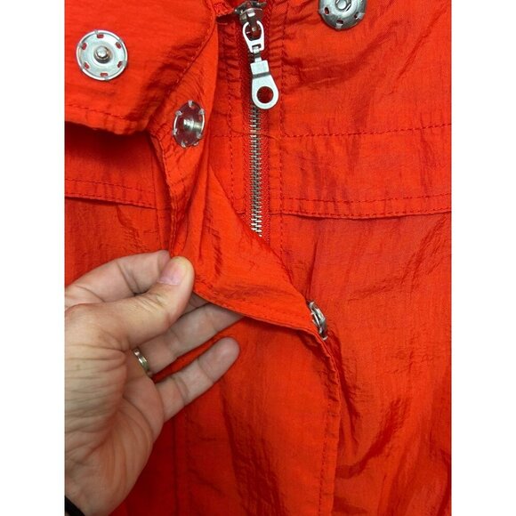 New York & Company Women's Cinch Waist Zip Front Hooded Trench Coat Rain Coat Sm - Picture 5 of 12